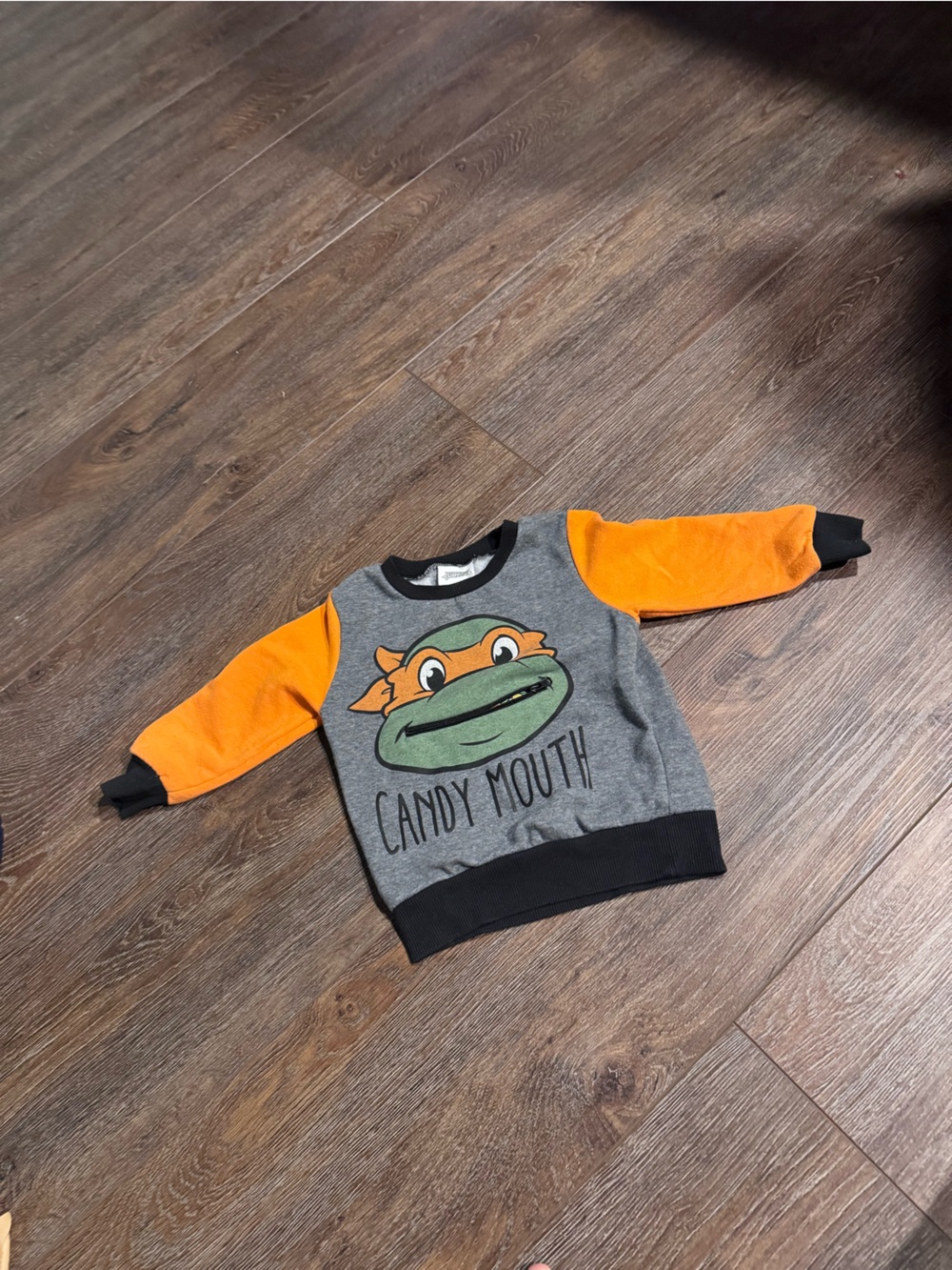 Ninja Turtle Toddler Halloween 'Candy Mouth' Zipper pocket Sweatshirt